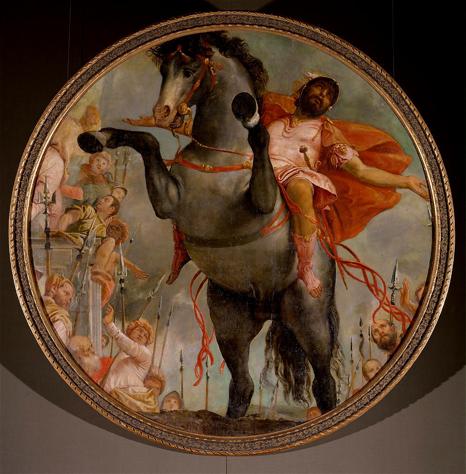 Paolo Caliari, gen. Veronese, , Kunsthistorisches Museum Wien, Gemäldegalerie - Opfertod des Marcus Curtius - GG 6744 - Kunsthistorisches Museum