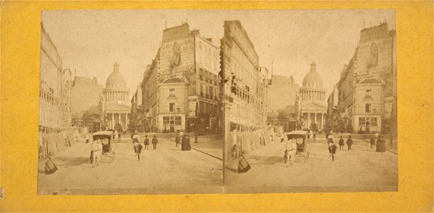Panthéon - Le Panthéon rue Soufflot. Paris (bgw16 0519)