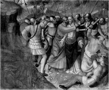 Paolo da Caylina - Judas Betraying Christ - 45.6 - Museum of Fine Arts