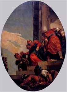 Paolo Veronese - The Banishment of Vashti - WGA24786. Free illustration for personal and commercial use.