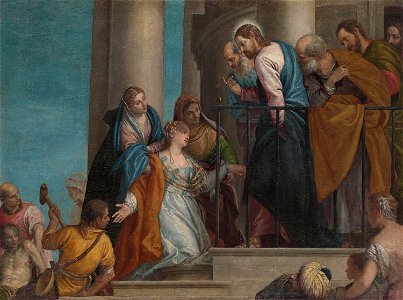Paolo Caliari, gen. Veronese, , Kunsthistorisches Museum Wien, Gemäldegalerie - Erweckung des Jünglings zu Nain - GG 52 - Kunsthistorisches Museum