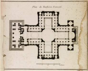 Panthéon - Plan du Panthéon Français (phbw11 0211)