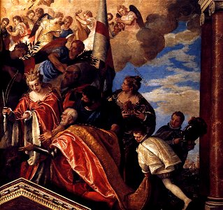 Paolo Veronese - Votive Portrait of Doge Sebastiano Venier (detail) - WGA24931