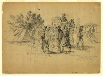 Papers in camp-Campmen-Rappahannock Station LCCN2004661848