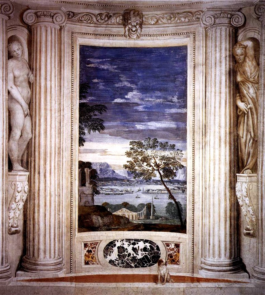 Paolo Veronese - Landscape with Harbour - WGA24913