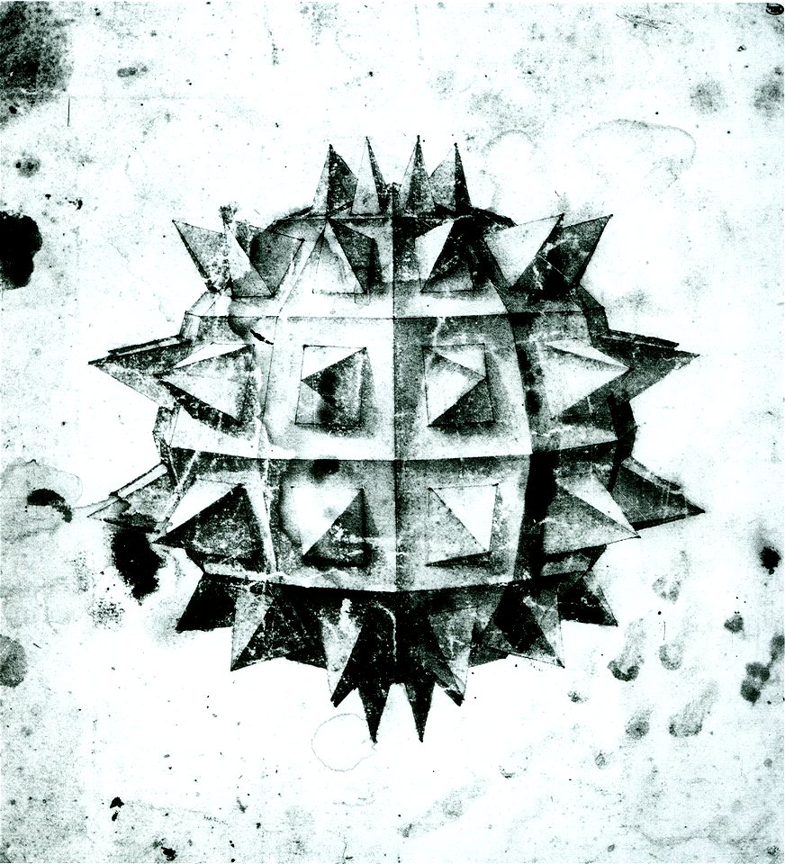 Paolo uccello, studio di sfera con punte