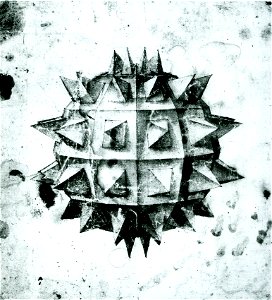 Paolo uccello, studio di sfera con punte