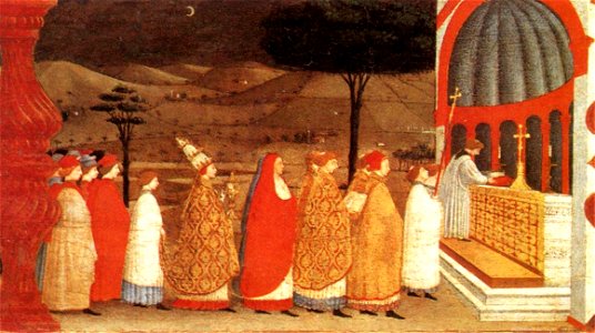 Paolo Uccello - Miracle of the Desecrated Host (Scene 3) - WGA23224