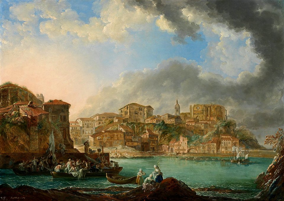 View of Bermeo by Luis Paret y Alcázar, 1783