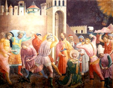 Paolo Uccello - Stoning of St Stephen - WGA23196