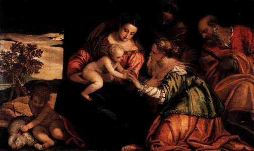 Paolo Veronese - The Mystic Marriage of Sr Catherine - WGA24767