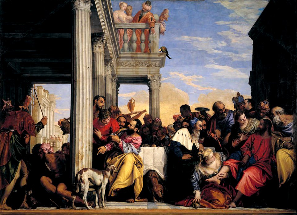 Paolo Veronese - Cena in casa di Simone - Torino Galleria Sabauda