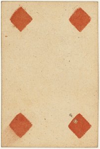 Paris Portrait card deck - 1740-1751 - 4 of Diamonds