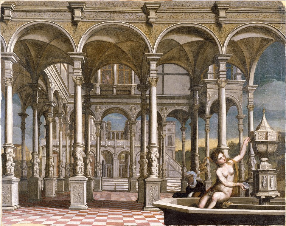Paris Bordone - david-and-bathsheba (2) - Walters Museum - Baltimora