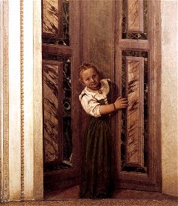 Paolo Veronese - Girl in the Doorway - WGA24888. Free illustration for personal and commercial use.
