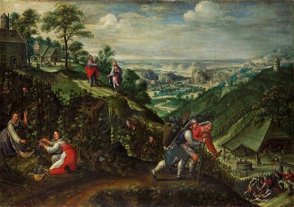 Marten van Valckenborch - Parable of the wicked husbandmen (October)