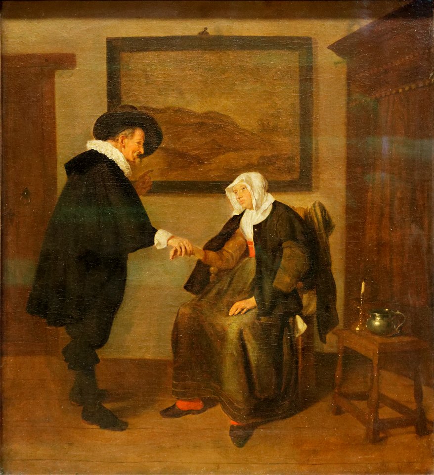 Paris - Musée du Louvre - Quiringh Gerritsz. van Brekelenkam - La visite du médecin - INV 907 - 001
