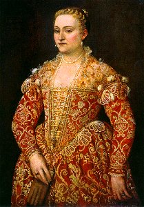 Paolo Veronese - Portrait of a Woman Holding Gloves - National Gallery of Ireland, Dublino. Free illustration for personal and commercial use.