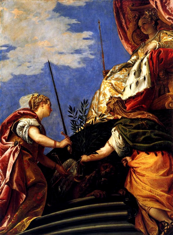 Paolo Veronese - Venetia between Justitia and Pax - WGA24923