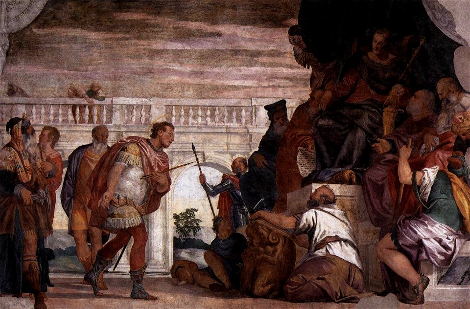 Paolo Veronese - St Sebastian Reproving Diocletian - WGA24788
