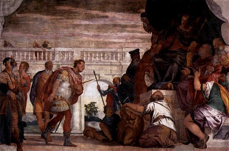 Paolo Veronese - St Sebastian Reproving Diocletian - WGA24788. Free illustration for personal and commercial use.