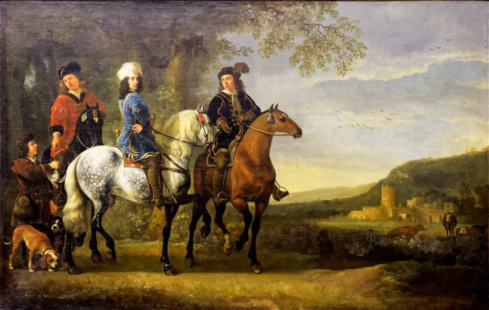Paris - Musée du Louvre - Aelbrecht Cuyp - Paysage avec trois cavaliers - INV 1192 - 001