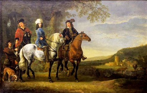 Paris - Musée du Louvre - Aelbrecht Cuyp - Paysage avec trois cavaliers - INV 1192 - 001