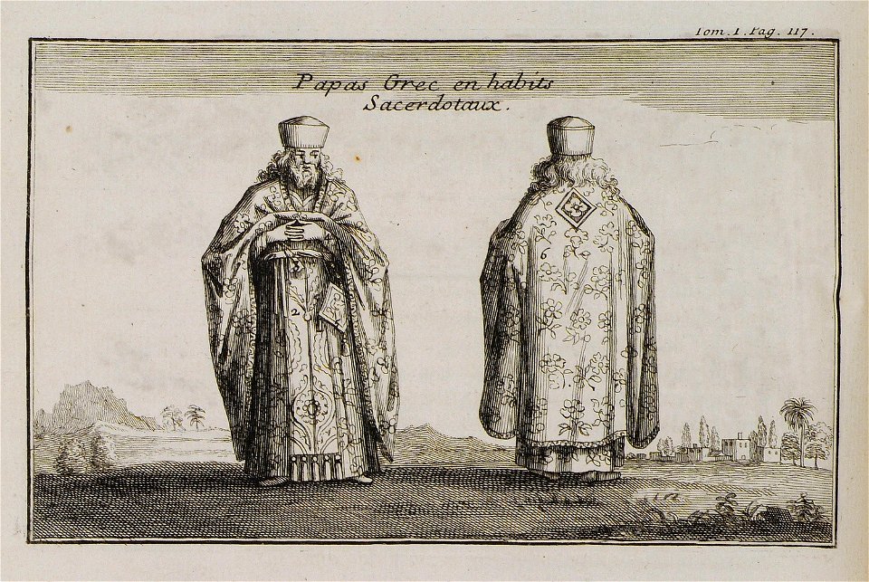 Papas Grec en habits Sacerdotaux - Tournefort Joseph Pitton De - 1717