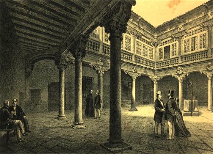 Parcerisa - Patio del Palacio del Marqués del Arco
