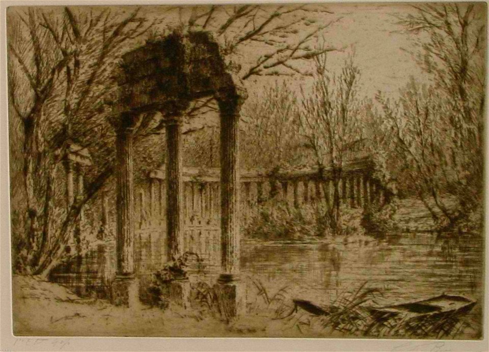 Paris - Ruines du Parc Montceau (mauvaise résolution)