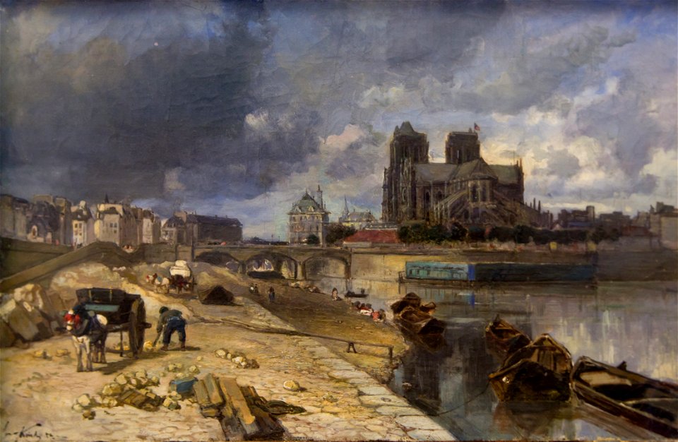 Paris, Notre-Dame vue du quai de la Tournelle