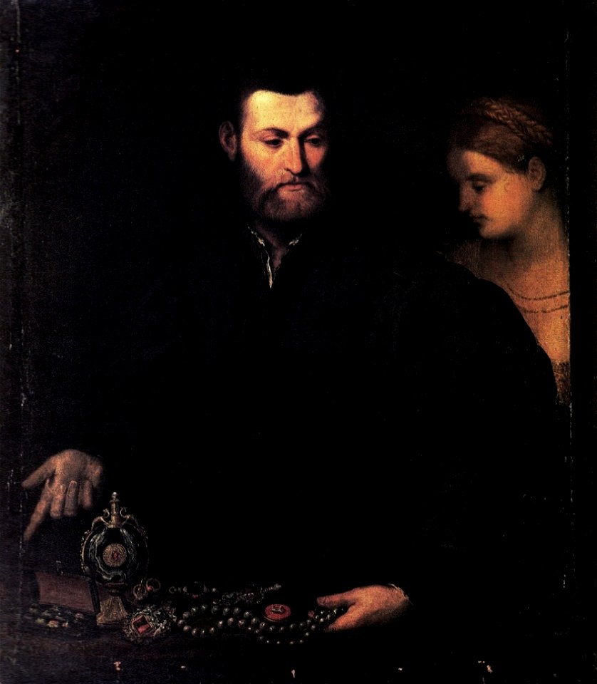Paris Bordone - Ritratto di gioielliere - Alte Pinakothek, München
