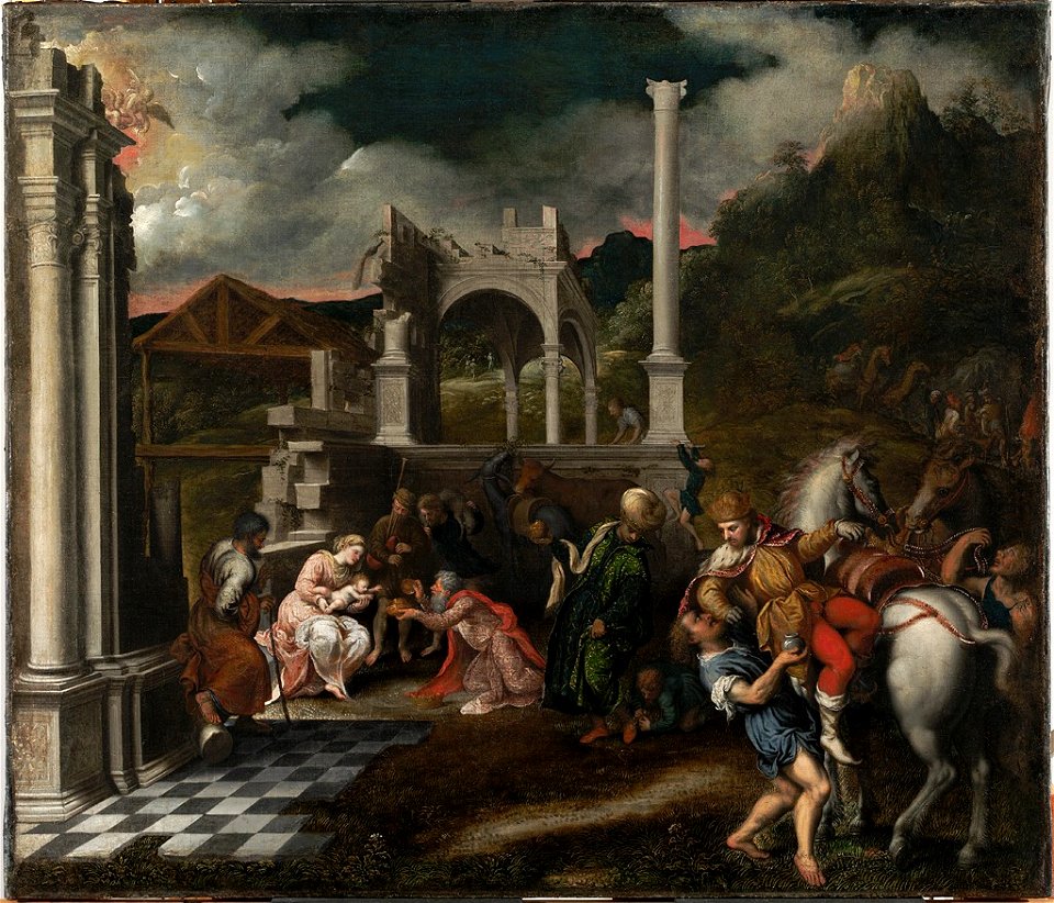 Paris Bordone - The Adoration of the Magi - 1943.104 - Fogg Museum