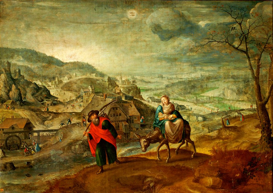 Marten van Valckenborch - Flight into Egypt (February)