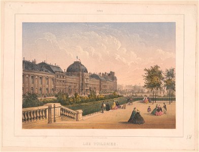 Paris. Les Tuileries - Charles Rivière del. et lith. LCCN2016652459