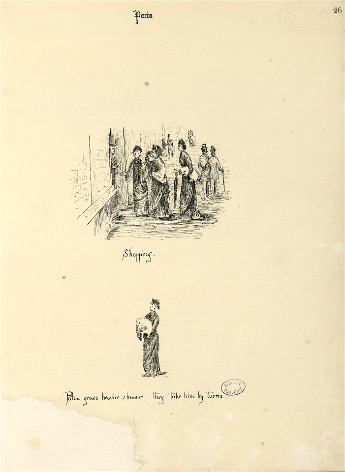 Paris (4 dessins) - Fonds Ancely - B315556101 A BROWN 048-049