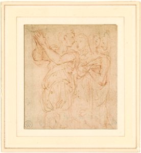 Parmigianino - Group of Four Figures, Three-Quarter Length, I, 46a