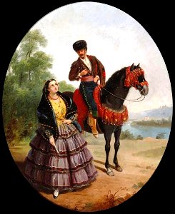 Pareja serrana, de Manuel Cabral Aguado (Museo del Romanticismo de Madrid)
