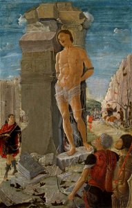 Parentino (c. 1450-after 1498) - Saint Sebastian - RCIN 403487 - Royal Collection. Free illustration for personal and commercial use.