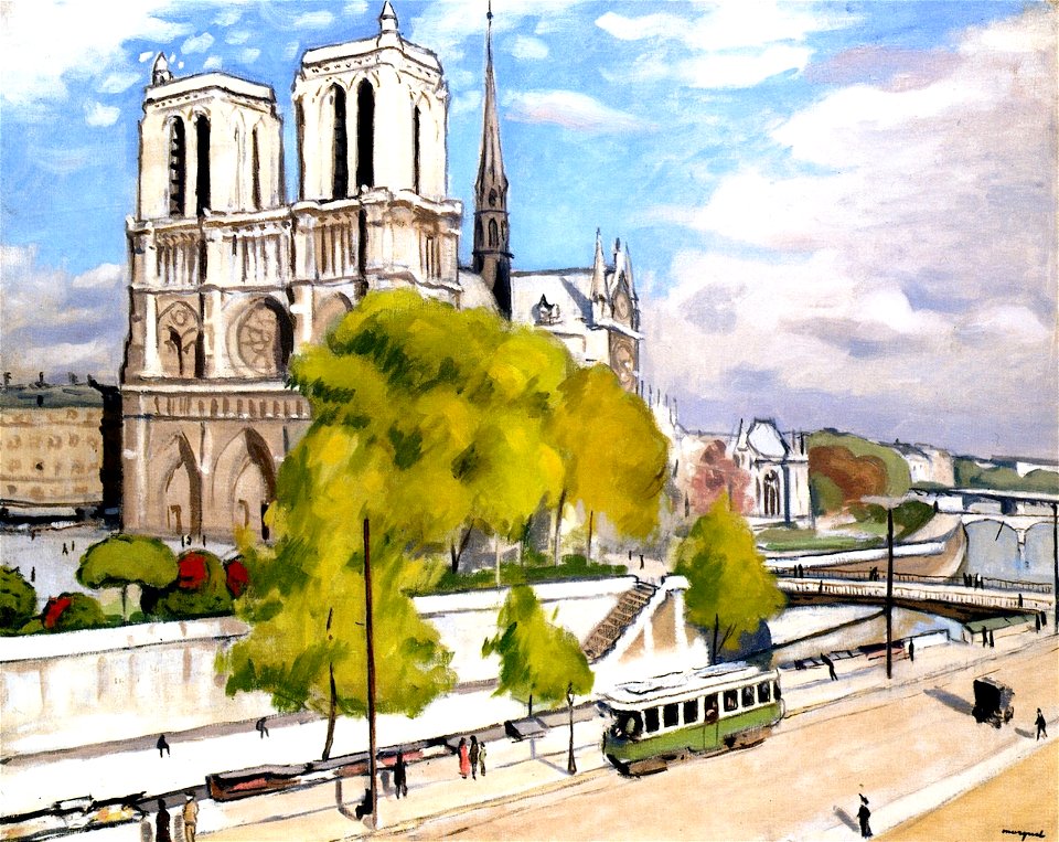 Paris, the Seine and Notre Dame Albert Marquet (1922)