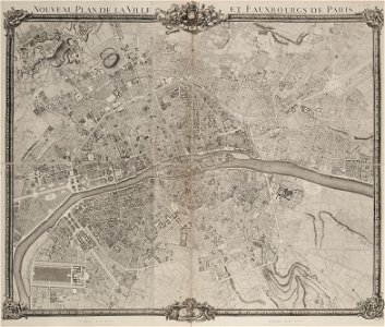 Paris en 1775 - Fac-similé du plan de J.B. Jaillot (02) - Paris Musées