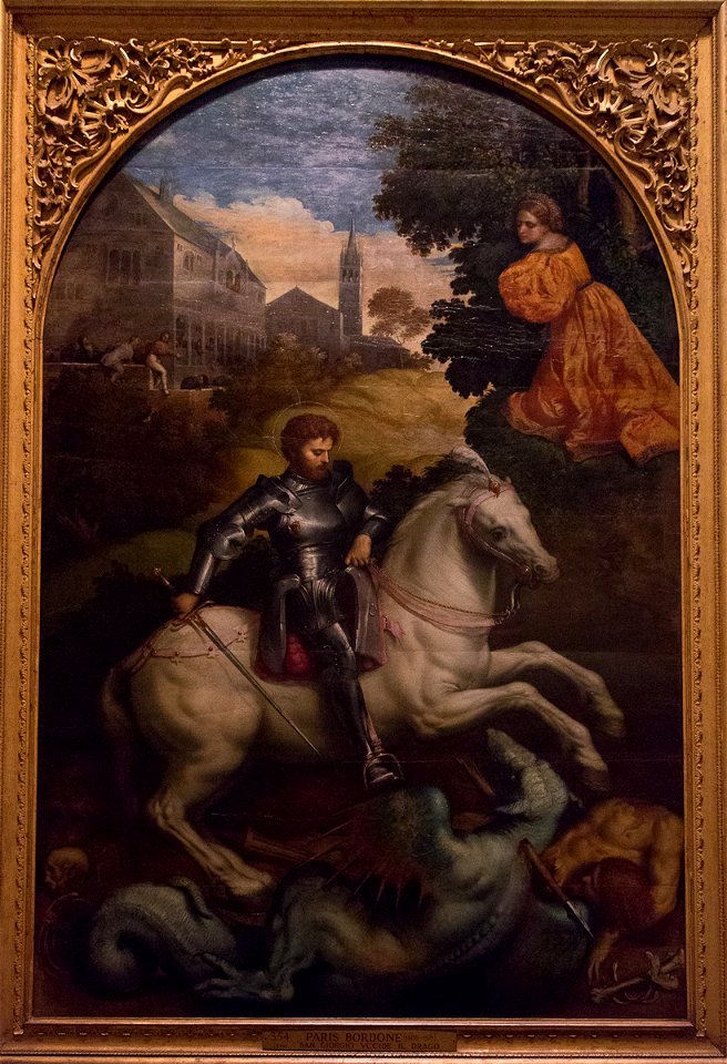 Paris Bordon - San Giorgio uccide il drago - Palazzi Vaticani, Pinacoteca Vaticana