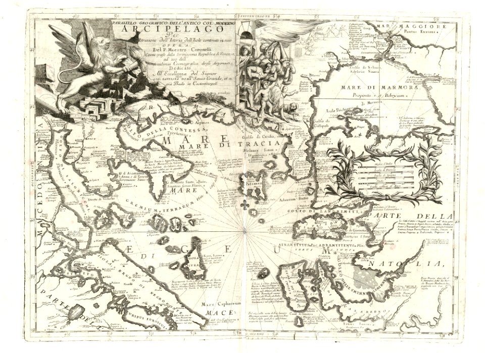 Paralello Geografico Dell'Antico Col Moderno Arcipelago Per Instruzione dell'Istoria dell'Isole contenute in esso