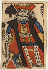 Paris Portrait card deck - 1740-1751 - King of Spades