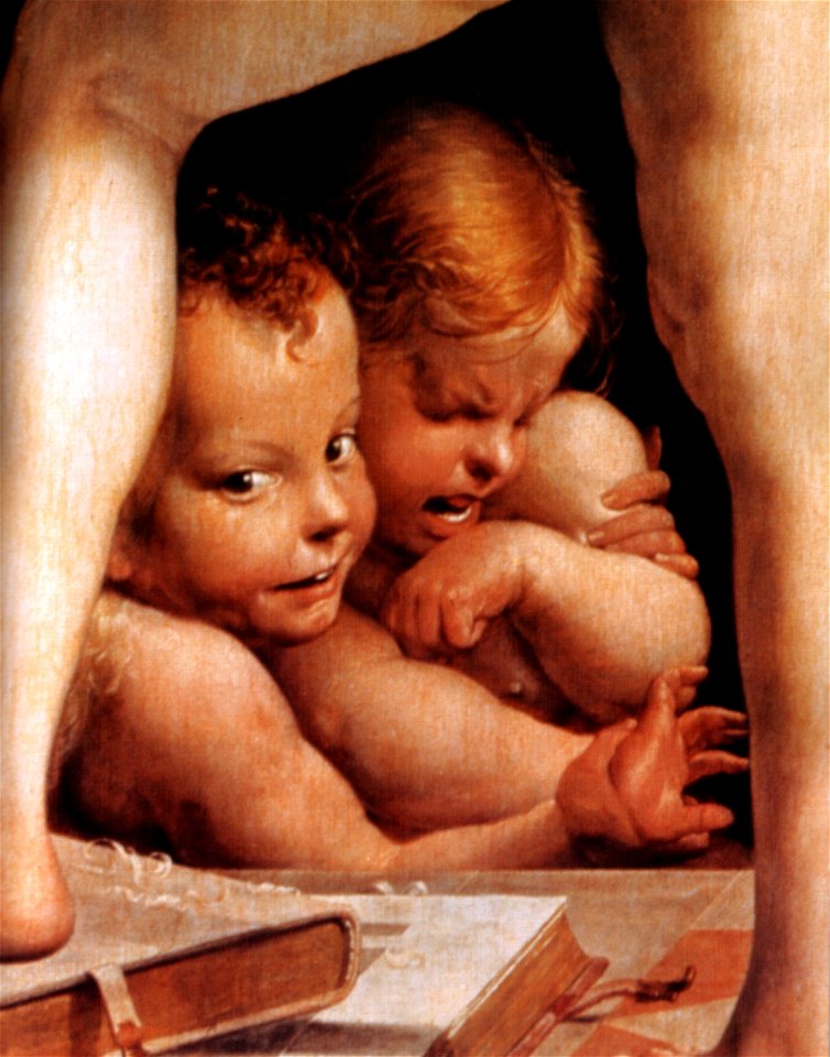 Parmigianino, cupido che fabbrica l'arco 02