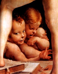 Parmigianino, cupido che fabbrica l'arco 02