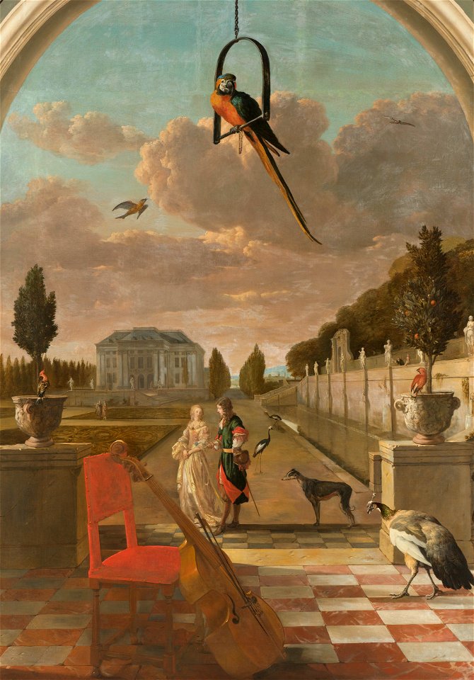 Park met buitenhuis Rijksmuseum SK-A-4098