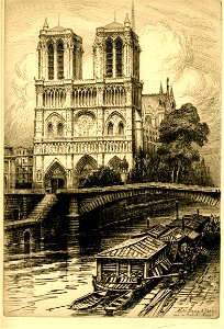 Paris - Notre-Dame vue du Pont Saint-Michel