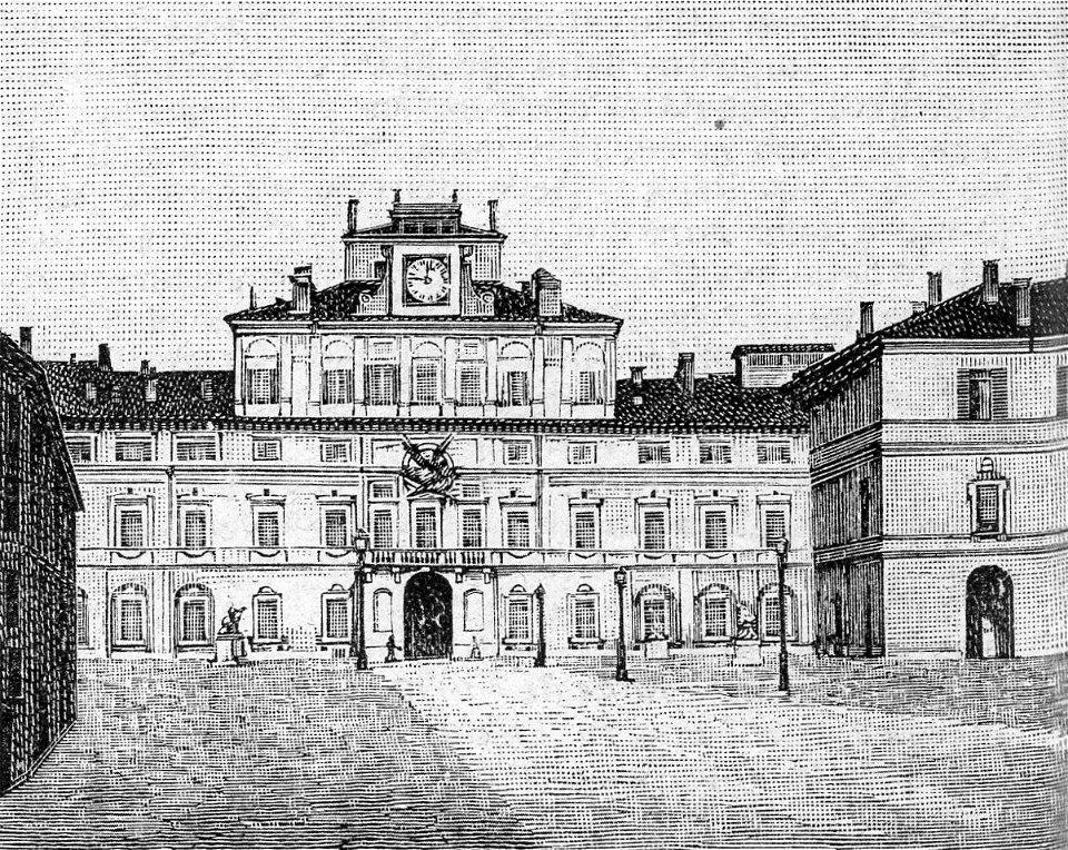 Parma – Palazzo del Giardino (xilografia)