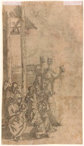 Parmigianino - Attributed to - Verso Adoration of the Magi, 1989.67